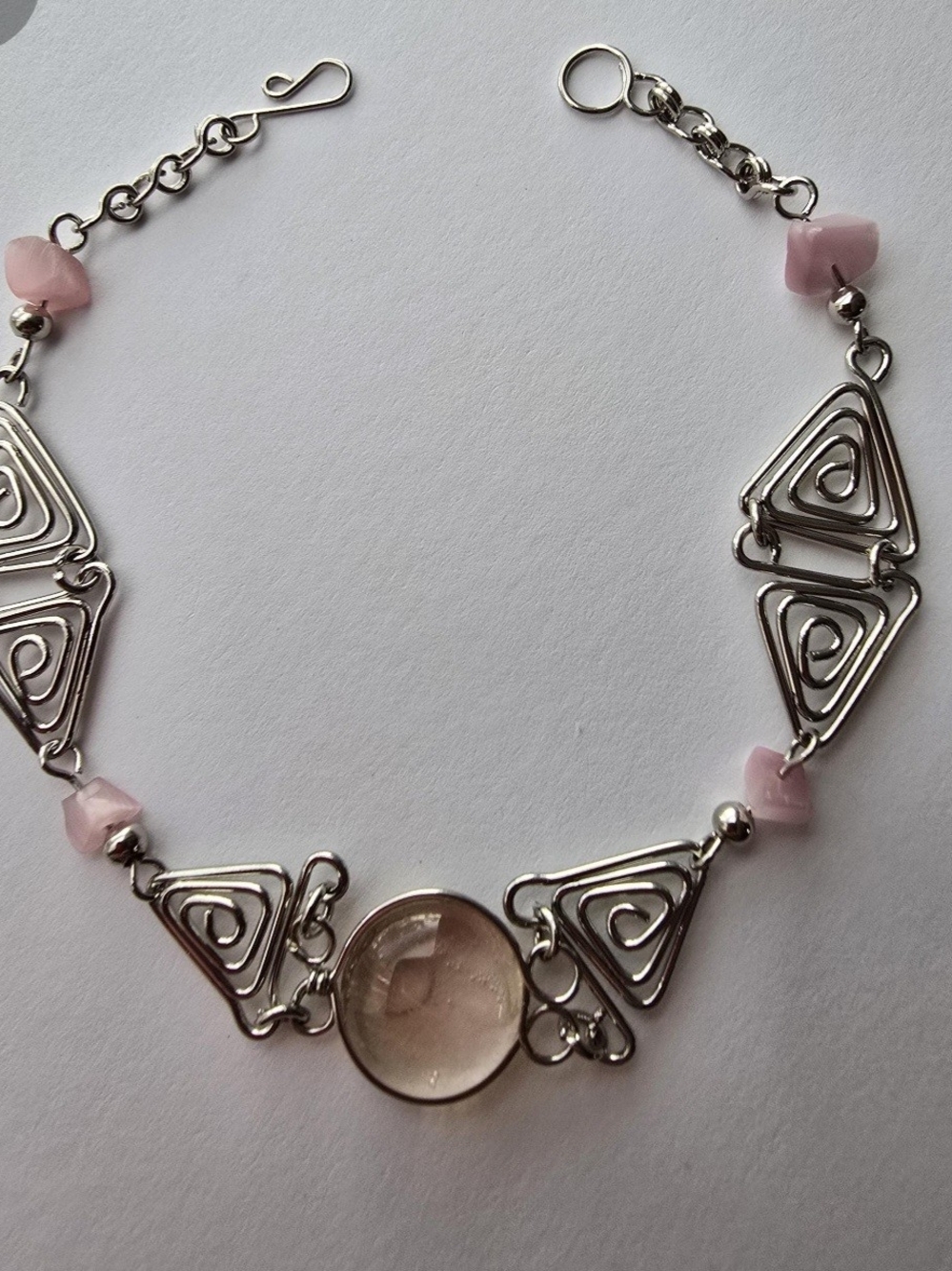 Alpaca Silver Murano Glass Bracelet